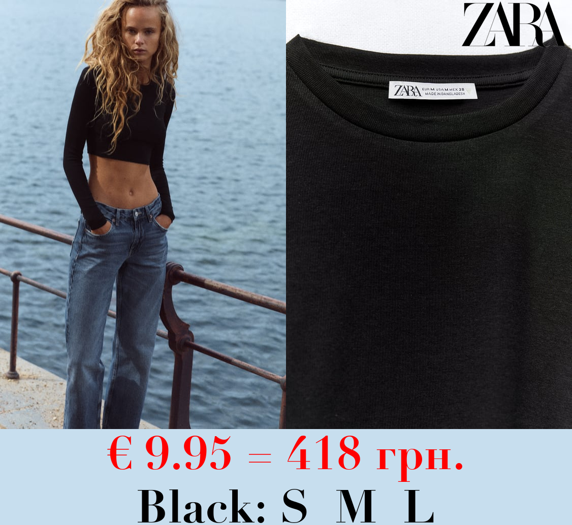 COTTON AND MODAL CROP TOP