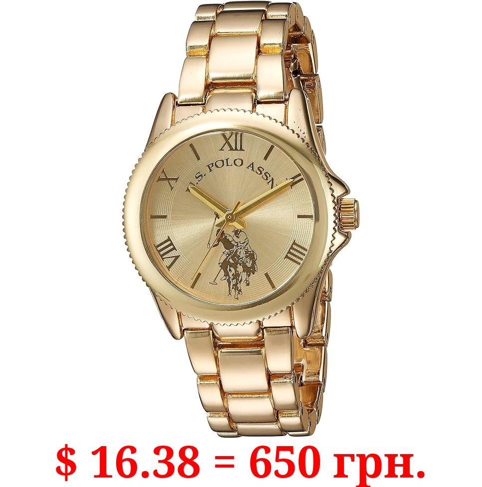 U.S. Polo Assn. Women's USC40043 Analog Display Analog Quartz Gold Watch