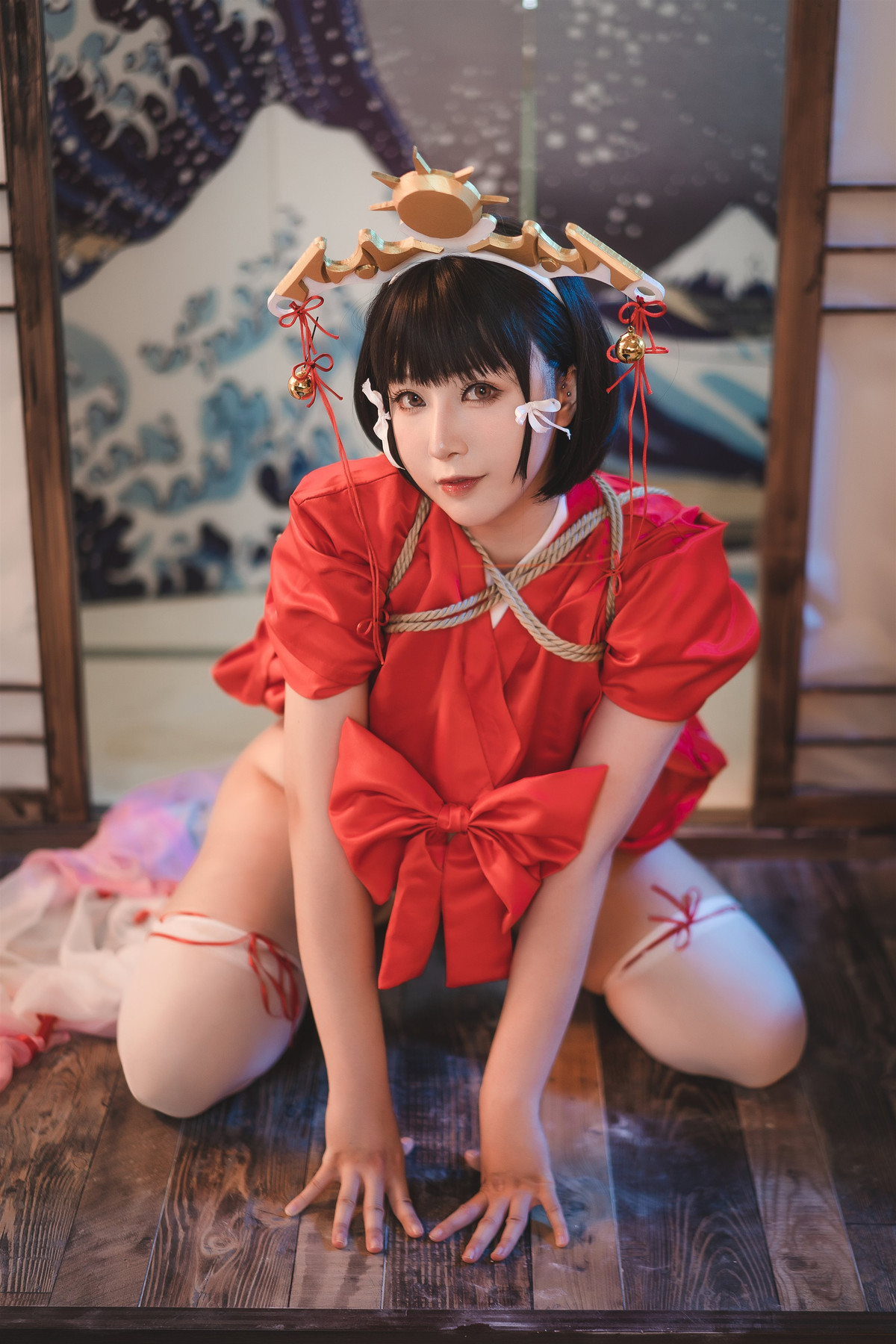 Cosplay 小容仔咕咕咕 黑兽巫女辉夜 17