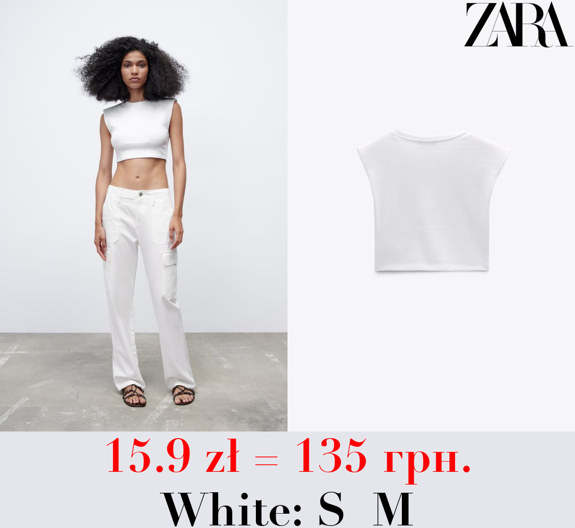 TOP WITH SHOULDER PADS