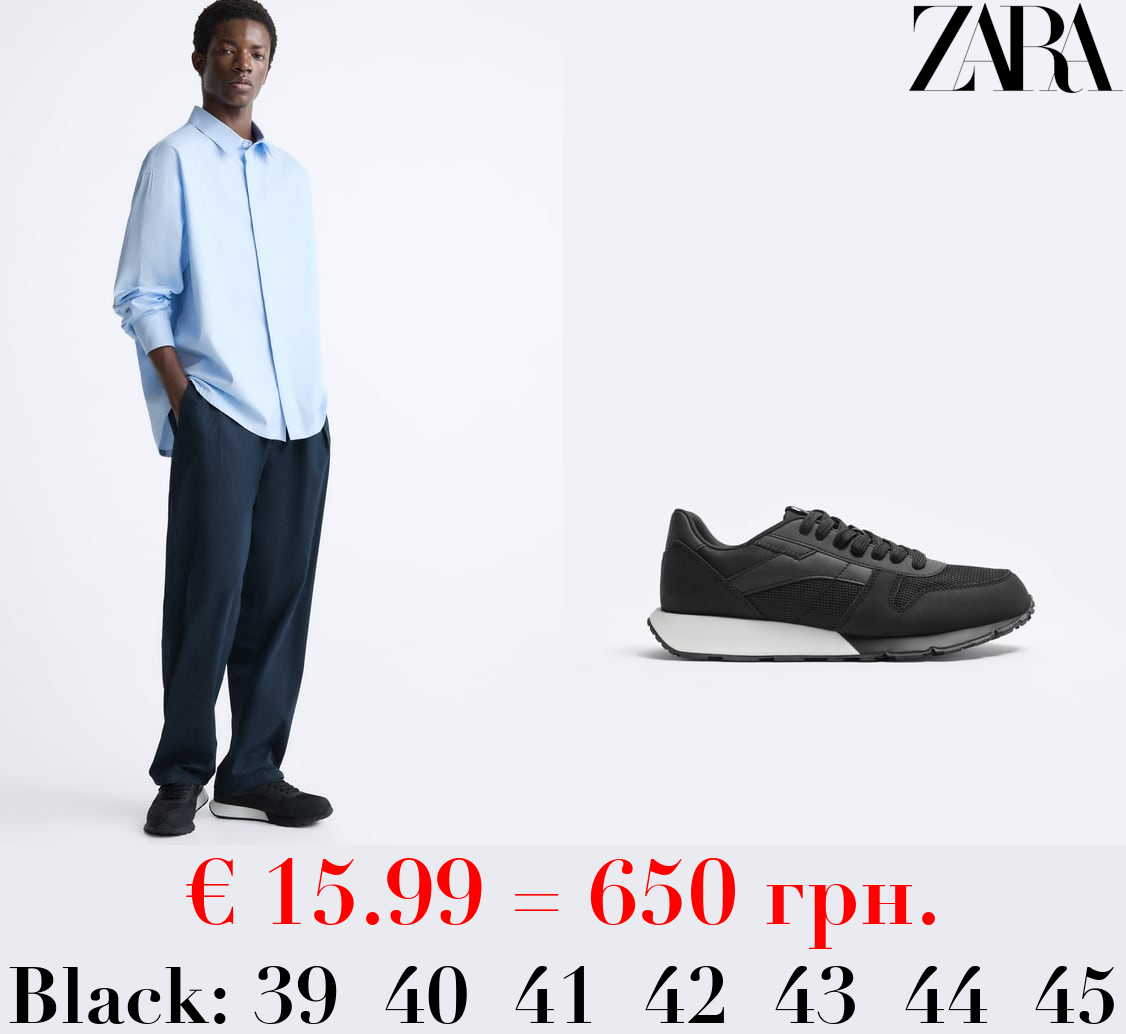 CONTRAST RUNNING SNEAKERS