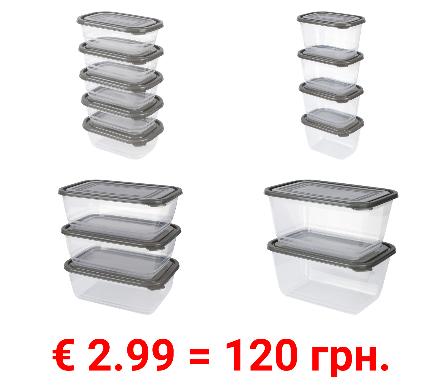 ERNESTO® Frischhaltedosen