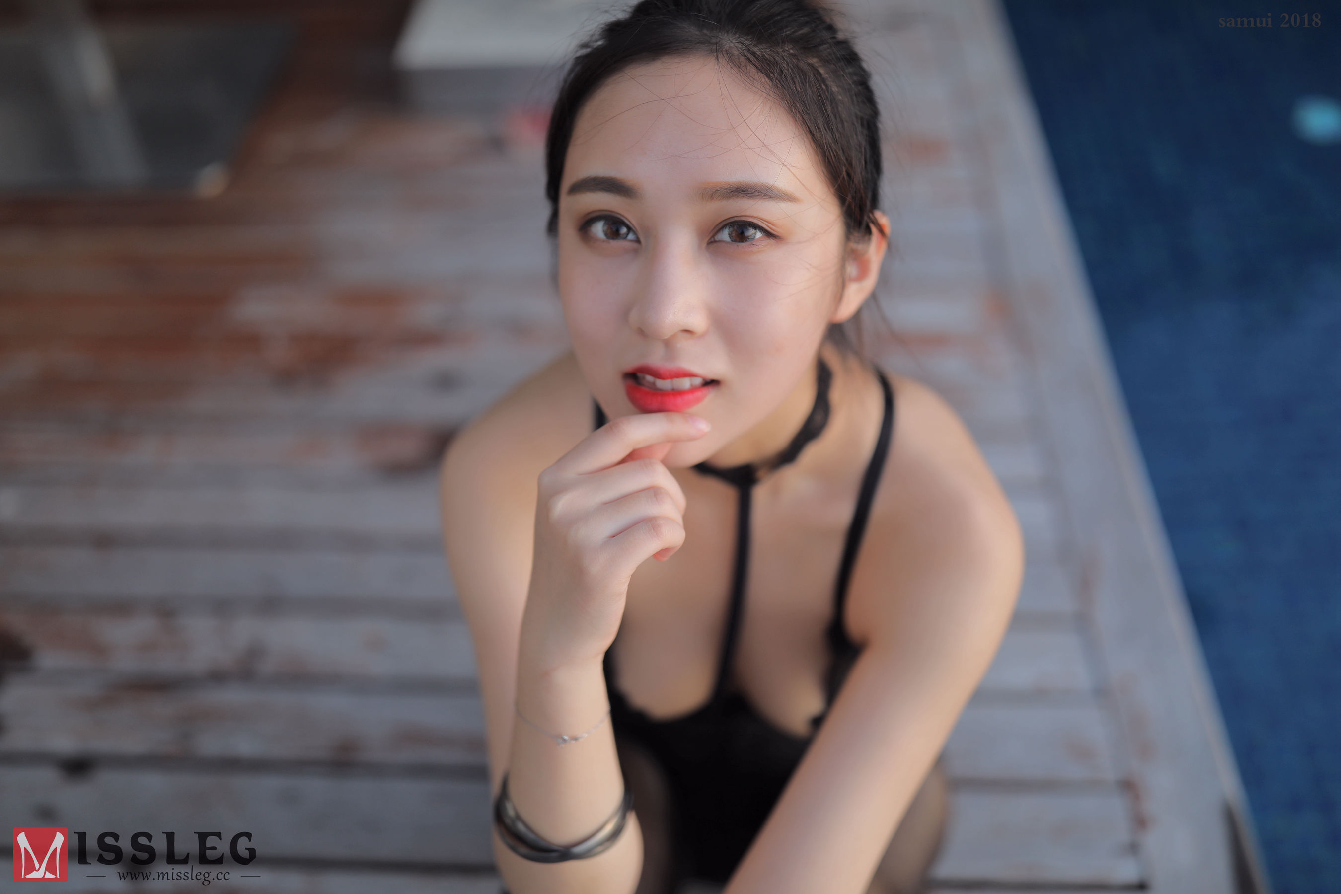 [蜜丝MISSLEG]_苏梅岛旅拍众筹系列_L003_乔依琳_黑色连体-写真图集共48P 3