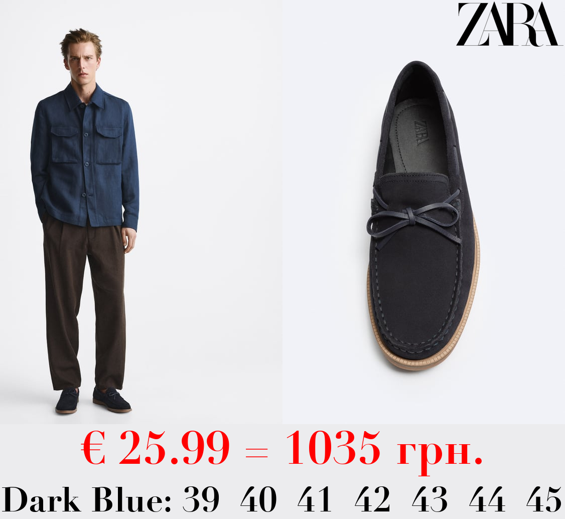 LEATHER LOAFERS WITH TASSEL