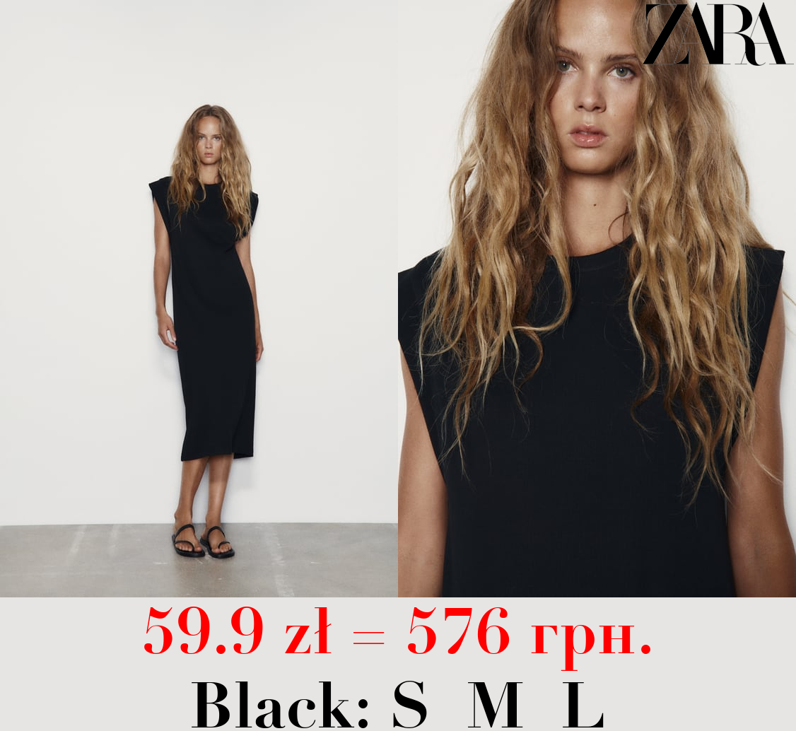 RIBBED T-SHIRT DRESS