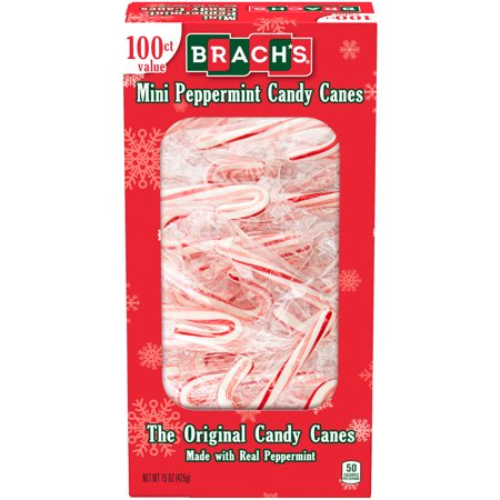 Brach's Holiday Mini Peppermint Candy Canes, 15 Oz (100 Count)