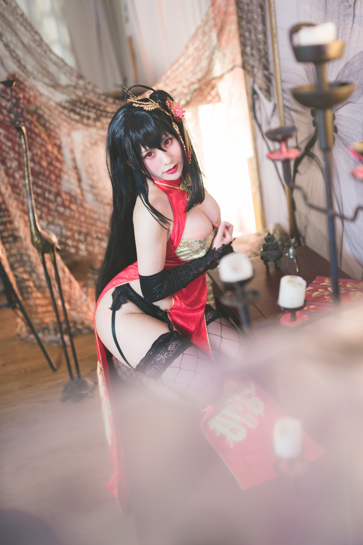 Cosplay 柘烟Zuken 大凤旗袍 1