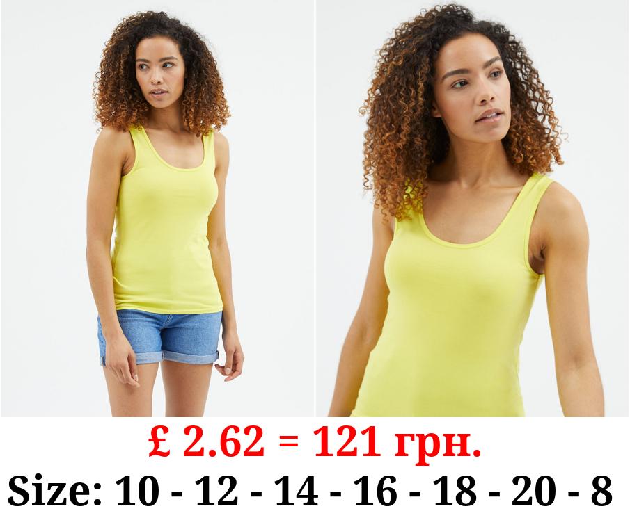 Lime Basic Fitted Vest