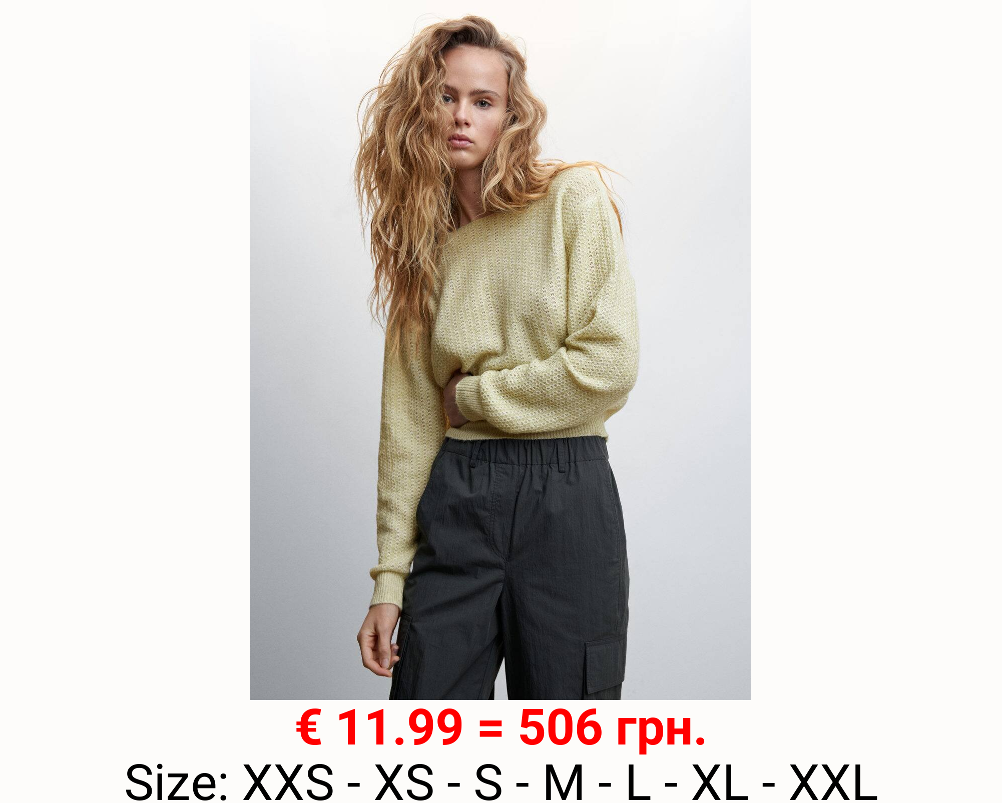 Jersey crop cuello barco