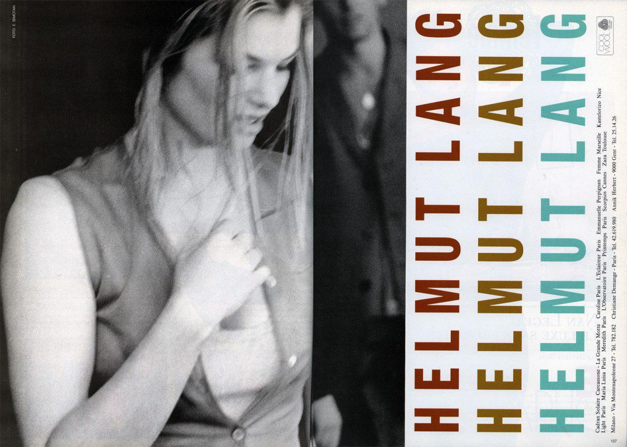The best advertising companies of Helmut Lang until 2000 – Telegraph