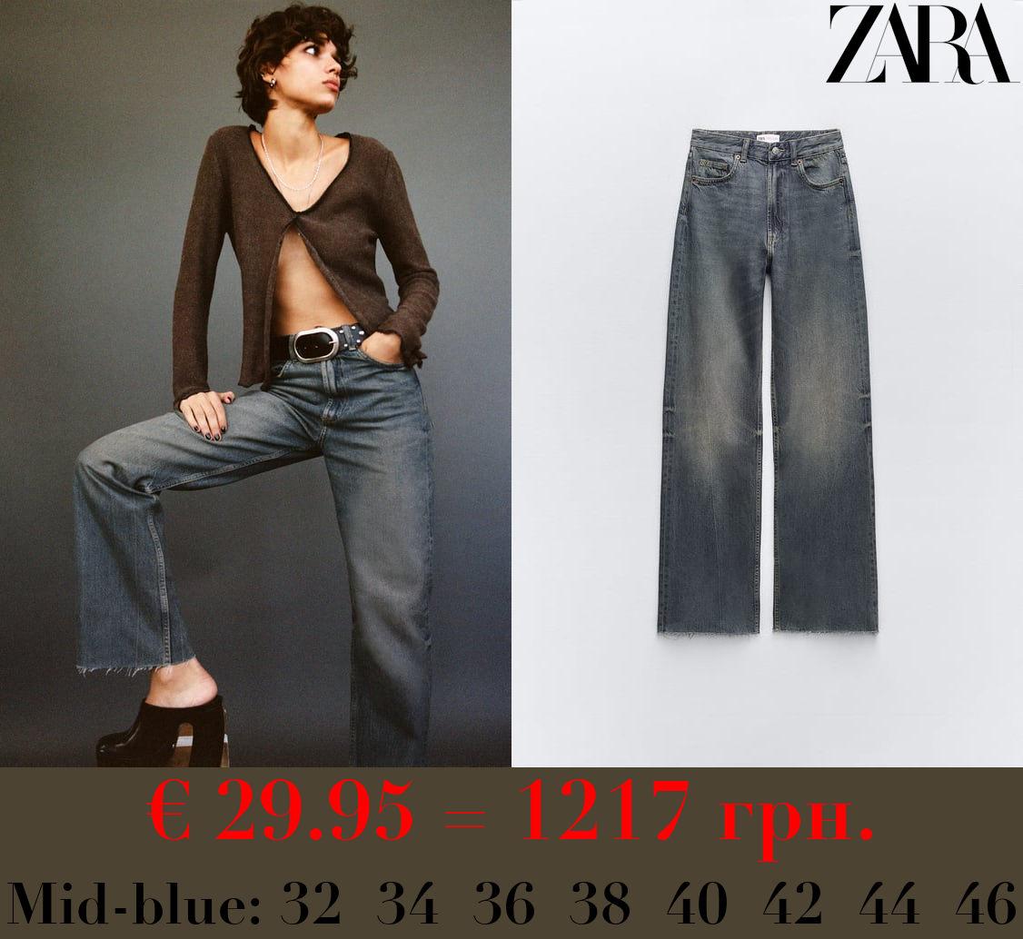 TRF HIGH-RISE WIDE-LEG JEANS