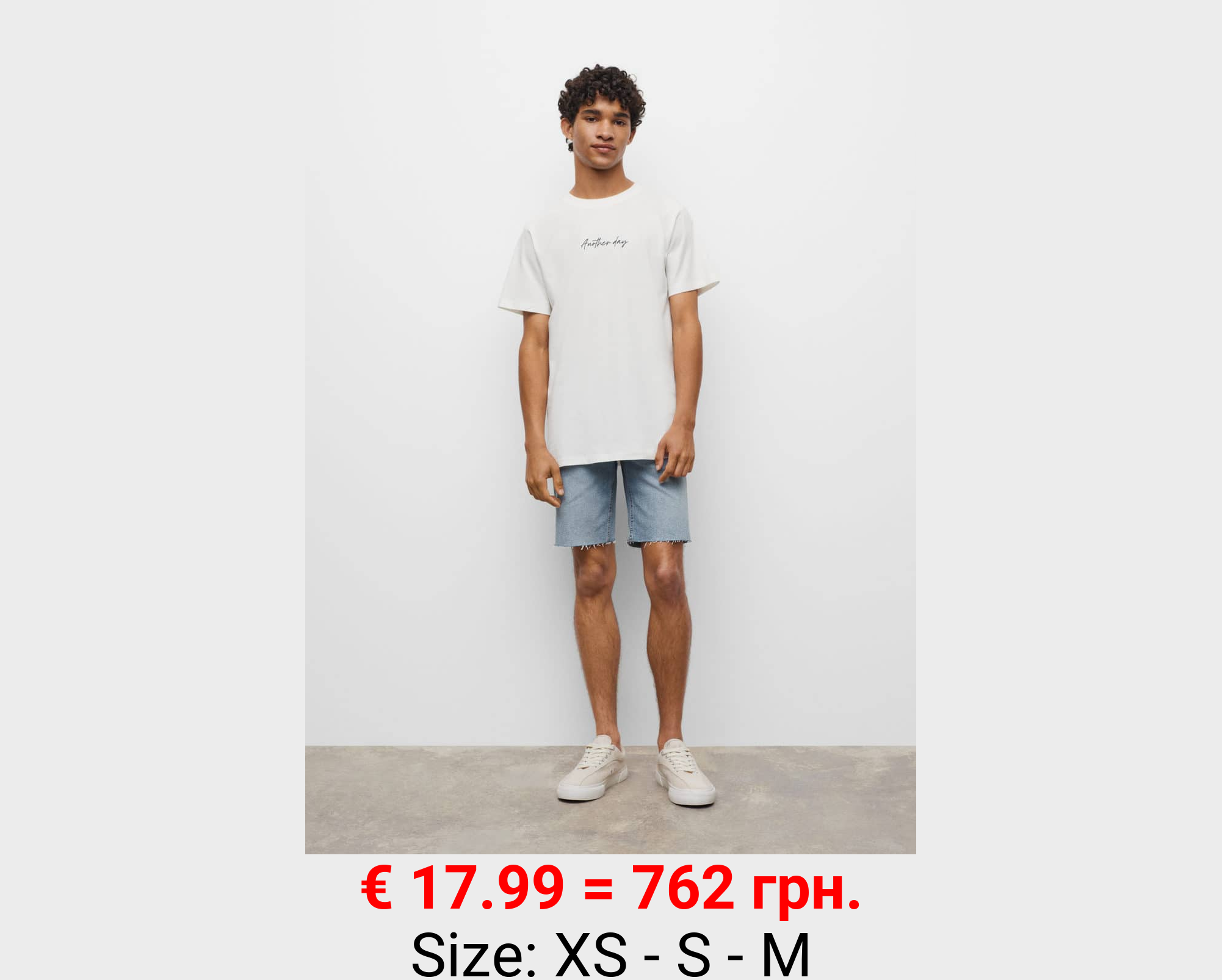 Bermudas denim bajo deshilachado