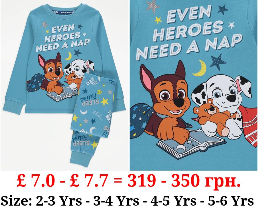 PAW Patrol Blue Slogan Print Pyjamas