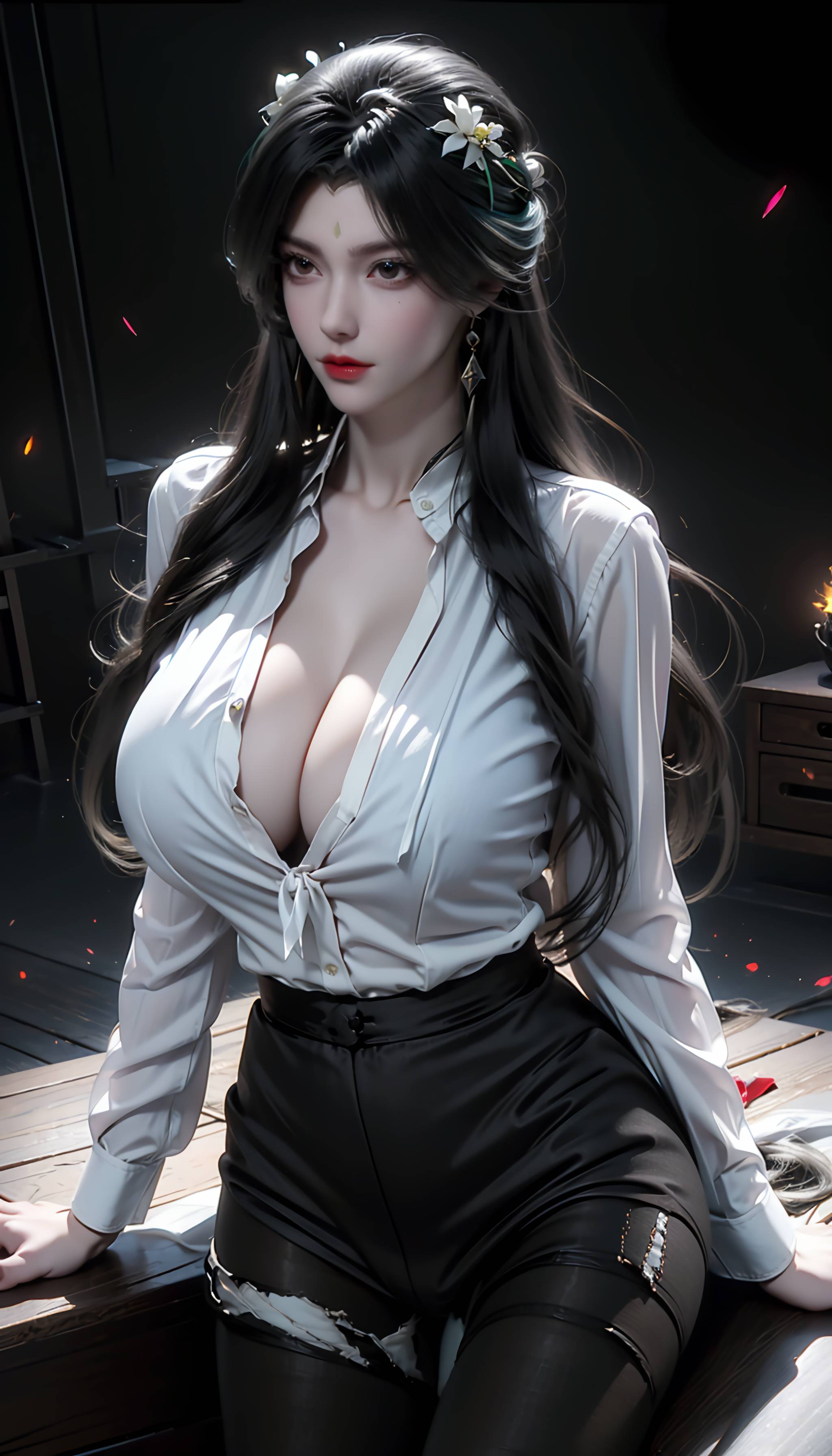 图片[12]-完美世界-柳神 黑丝衬衫-六色网
