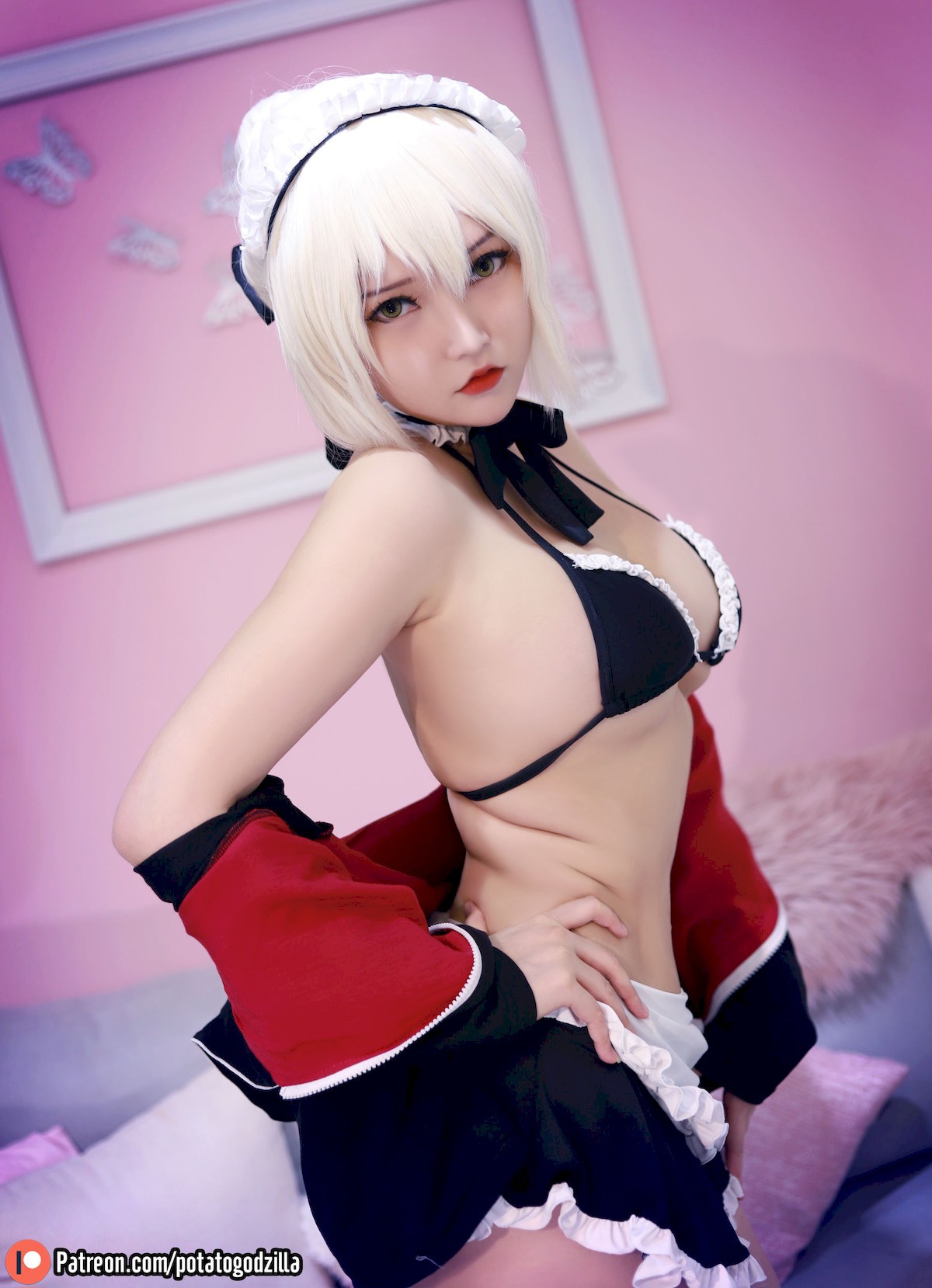 Potato Godzilla Cosplay セイバーオルタ メイド Ver. 15