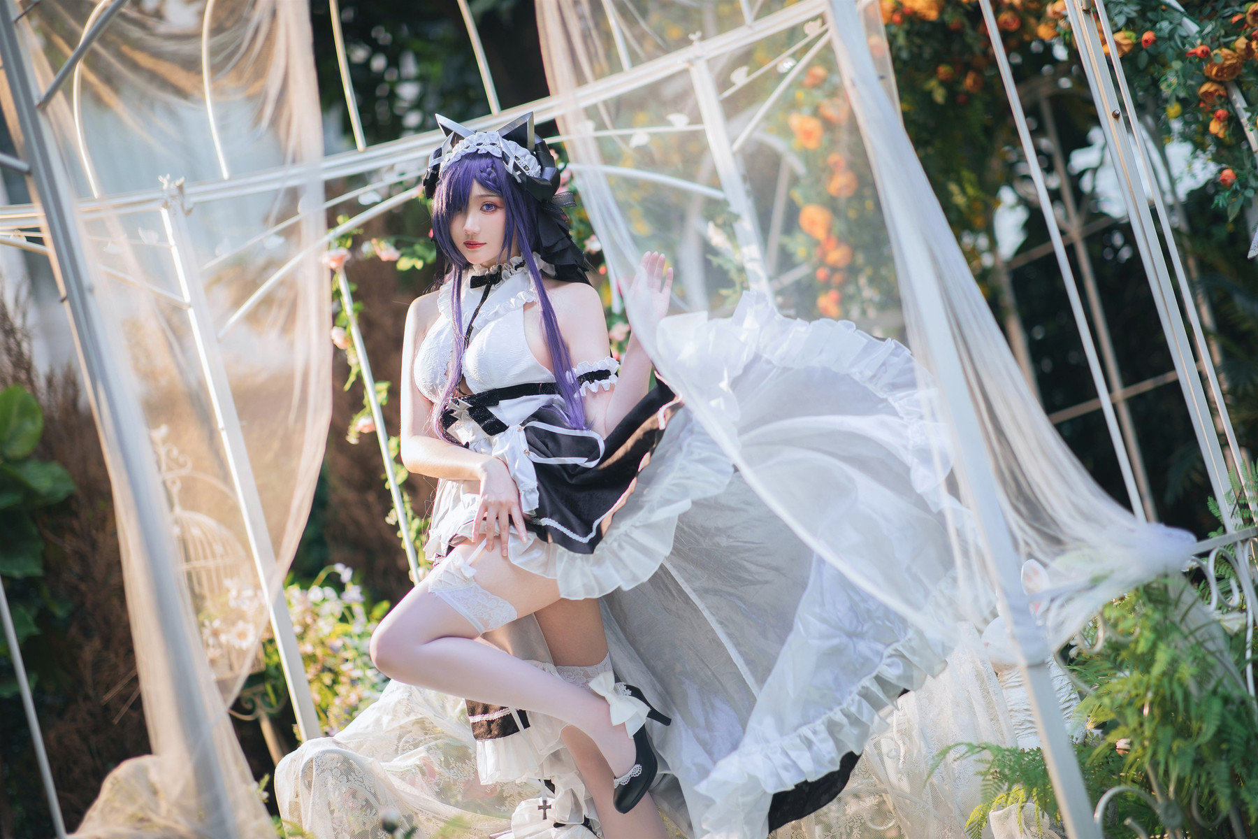 Cosplay 瓜希酱 碧蓝航线 奥古斯特女仆 14