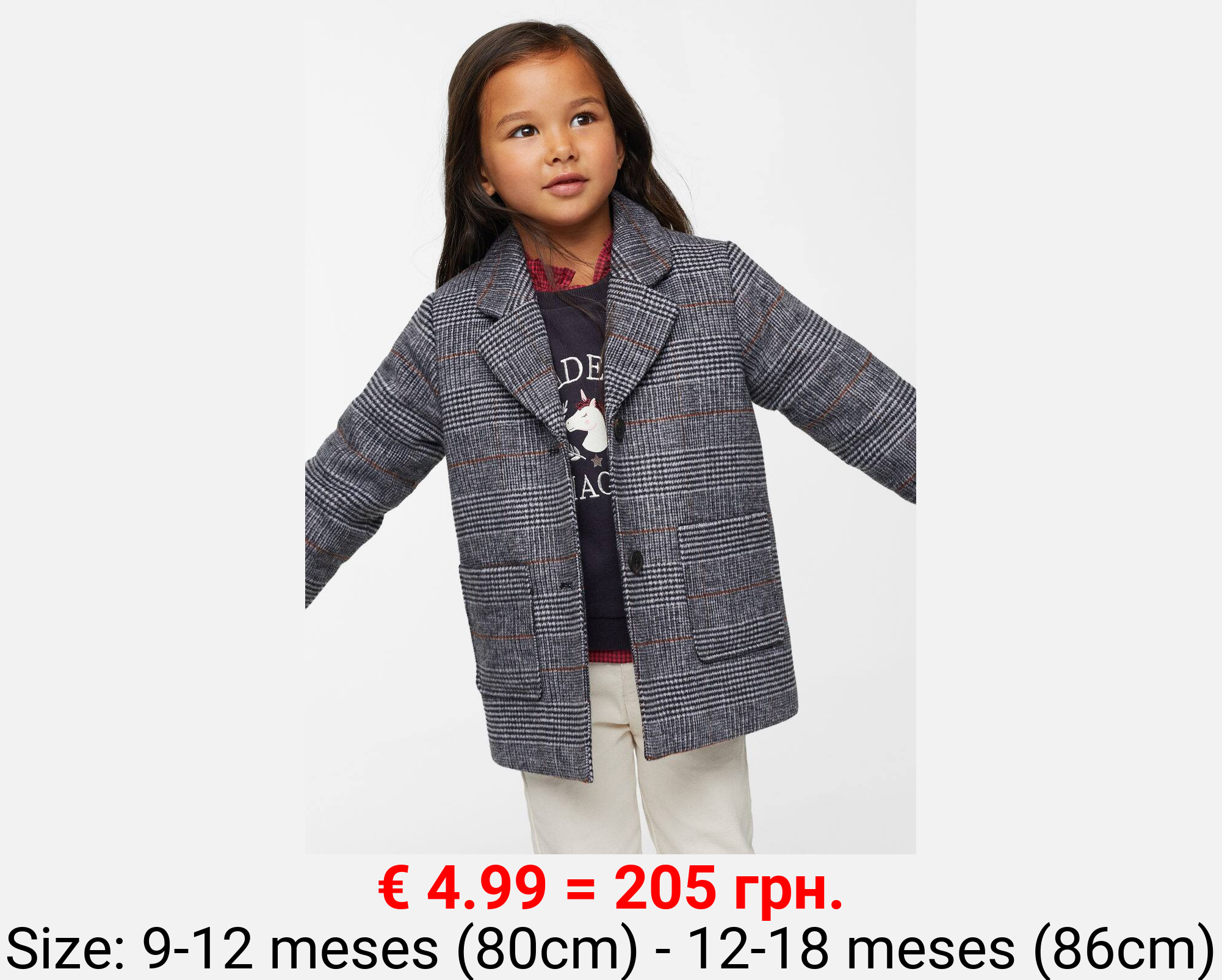 Abrigo solapas cuadros