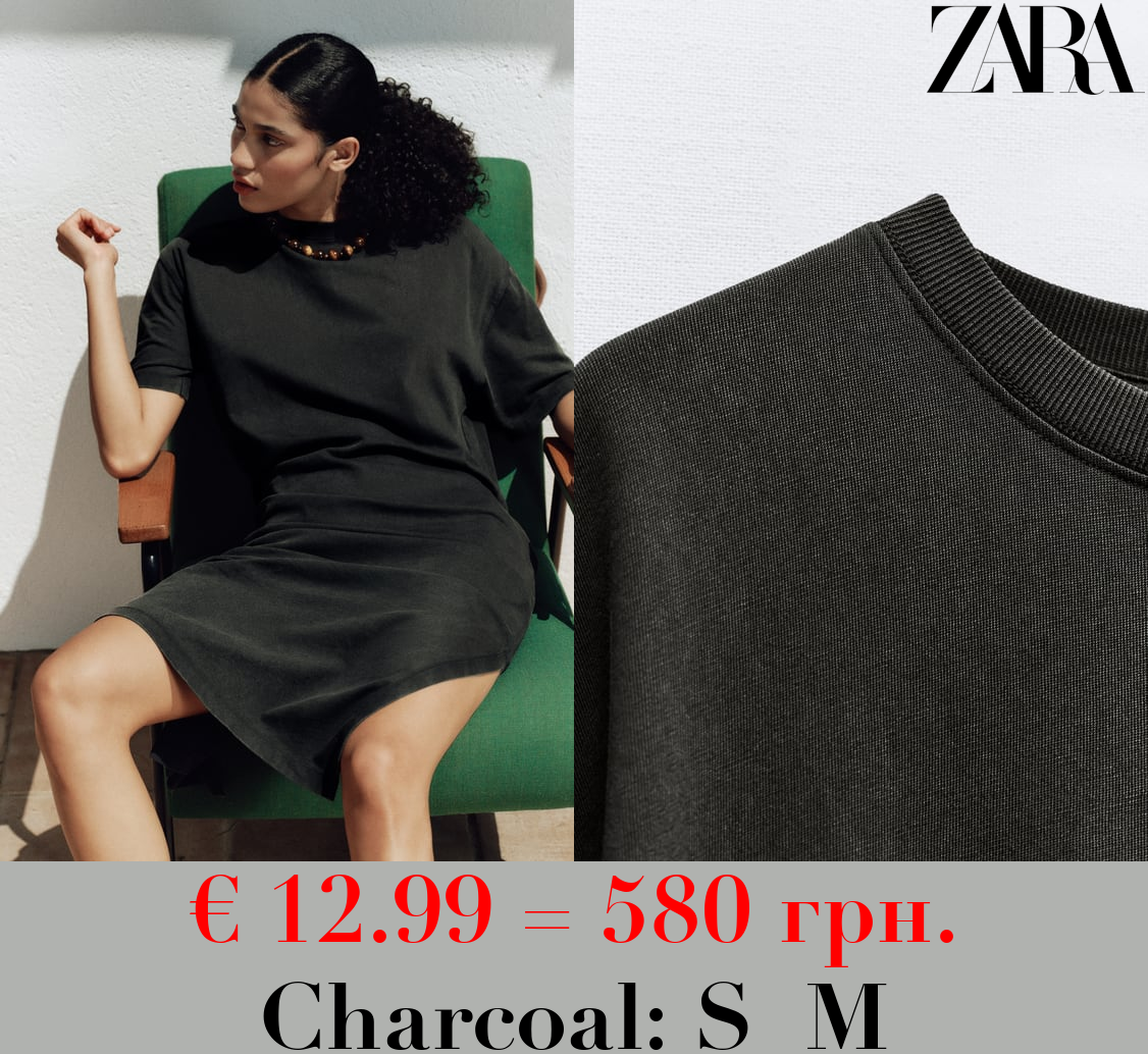 HEAVY COTTON DRESS WITH SLITS