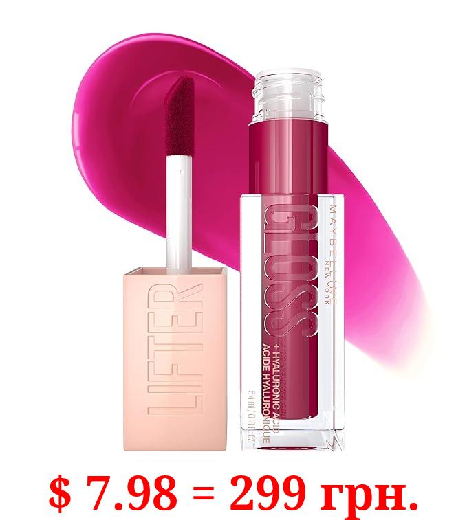 Maybelline New York Lifter Gloss Hydrating Lip Gloss with Hyaluronic Acid, Taffy, Sheer Berry, 1 Count