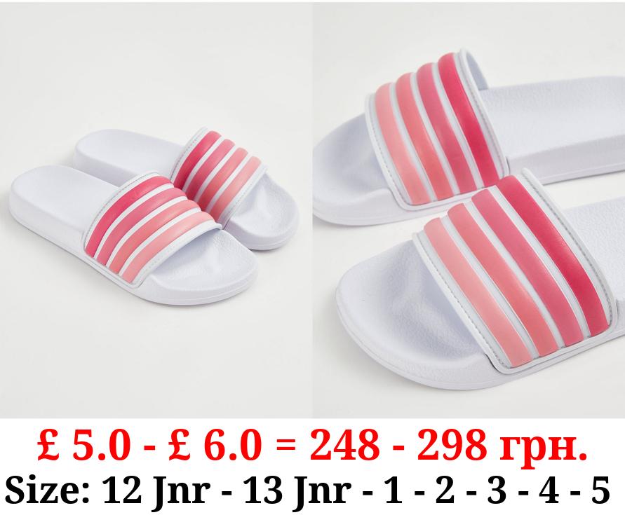 Pink Striped Sliders
