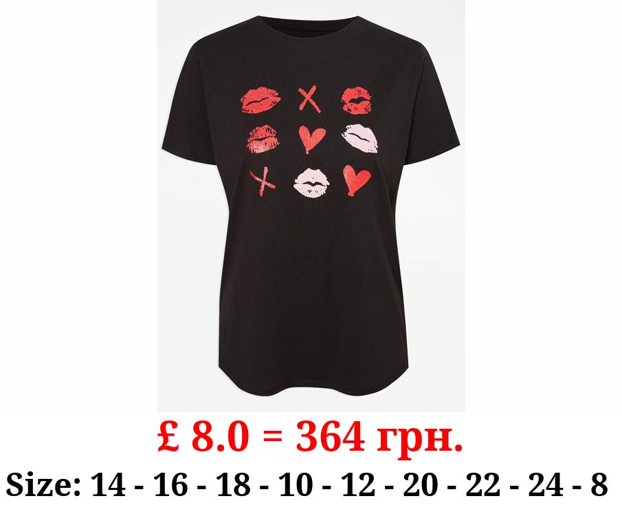 Black Lips Noughts and Crosses Graphic T-Shirt