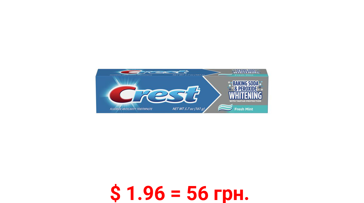 Crest Cavity Protection Toothpaste, Whitening Baking Soda, Fresh Mint, 5.7 oz