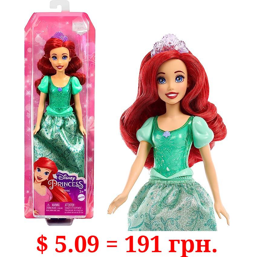 Mattel Disney Princess Dolls, Ariel Posable Fashion Doll with Sparkling Clothing and Accessories, Mattel Disney Movie Toys