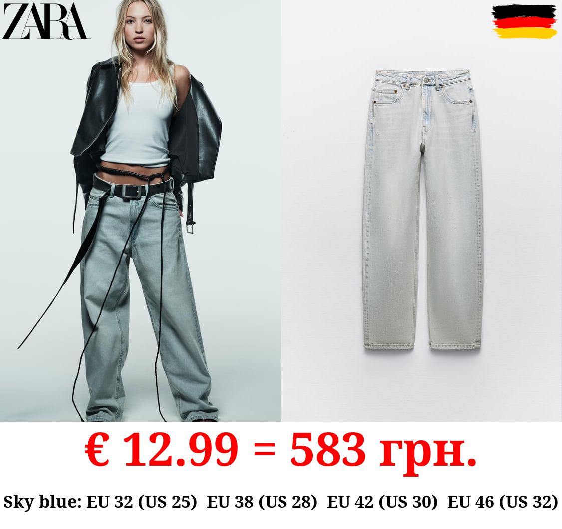 MID-RISE TAILORED BALLOON JEANS