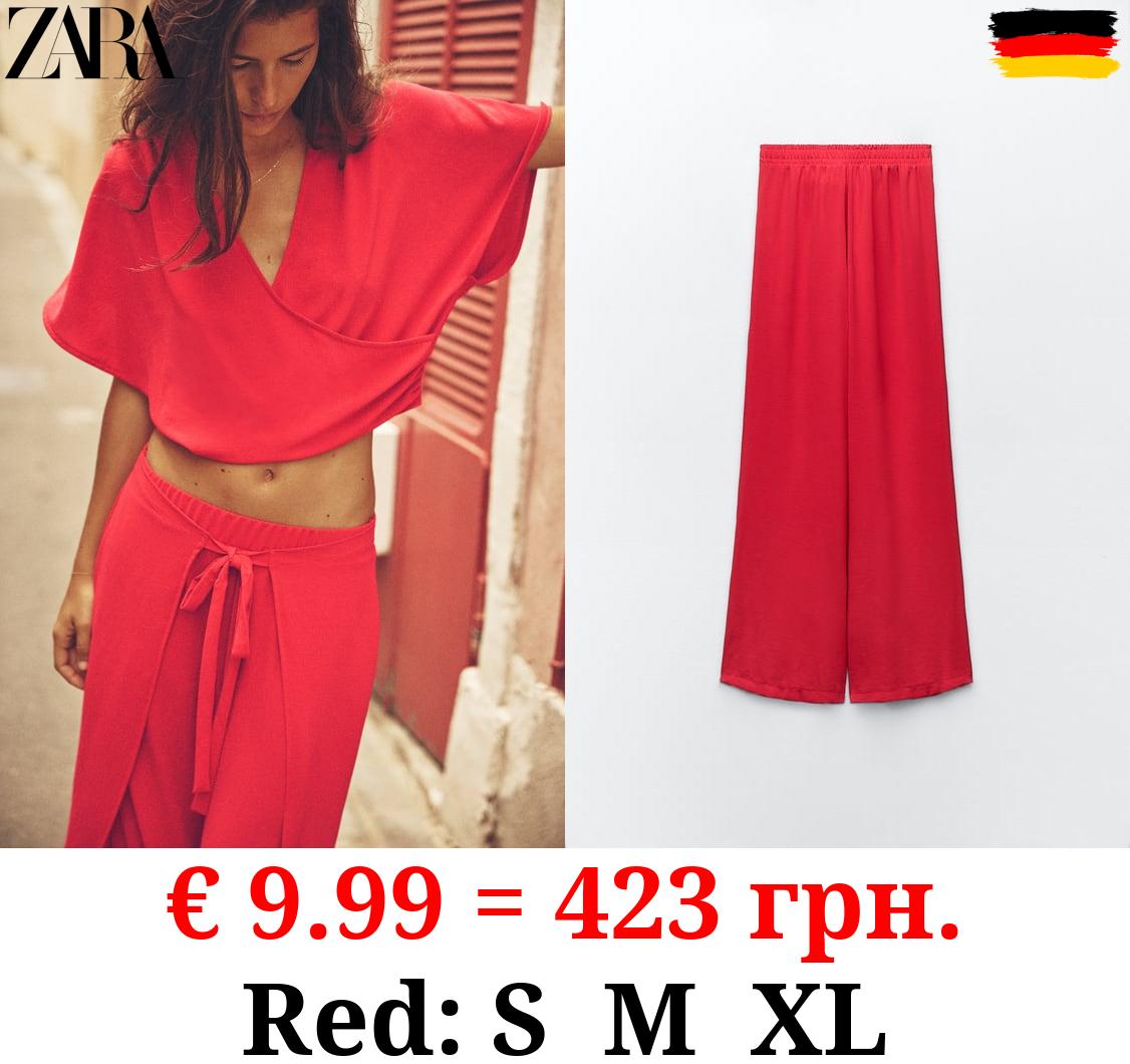 FLOWING WRAP TROUSERS