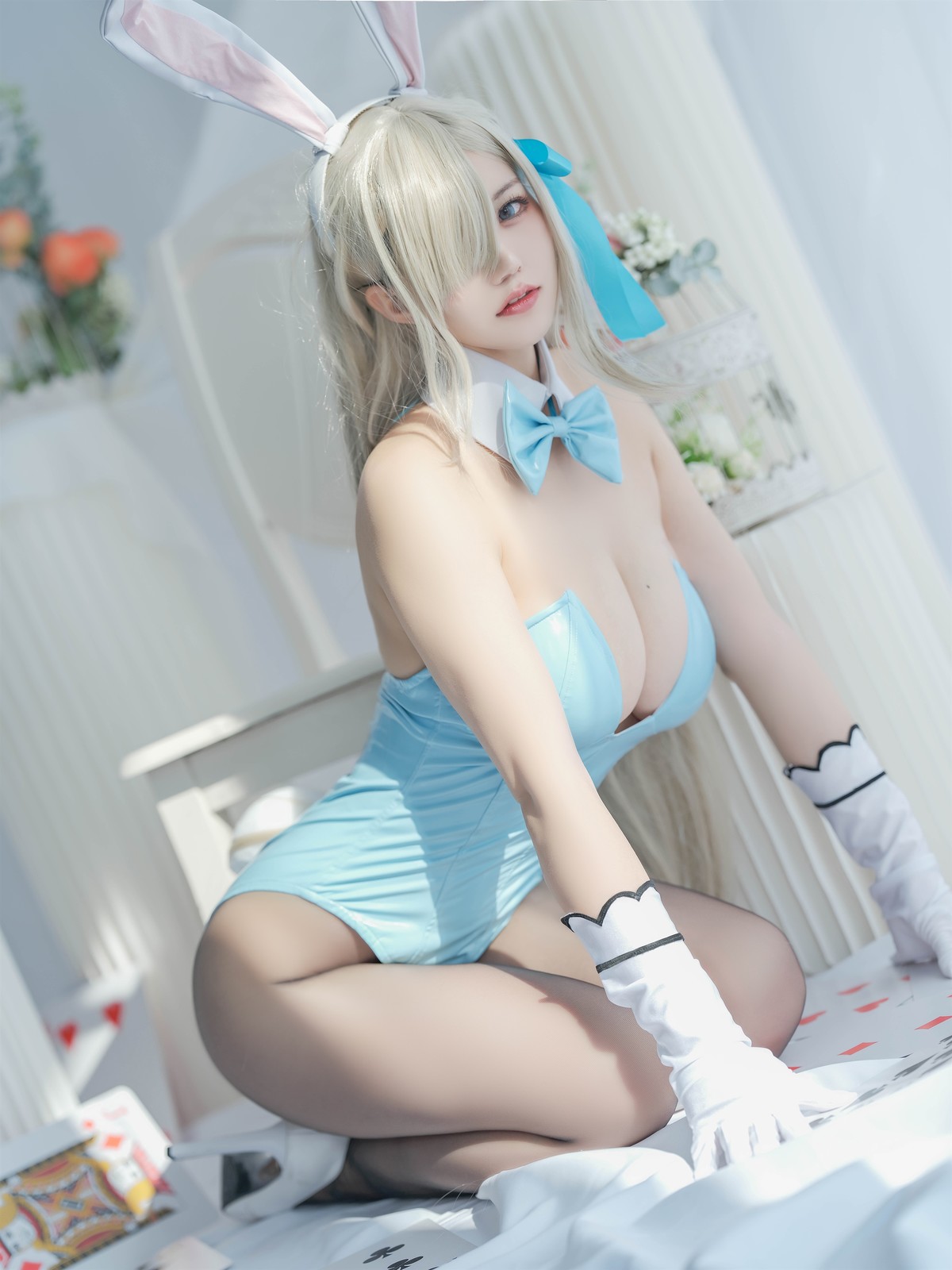 Cosplay 小仓千代w 明日奈 兔女郎 3