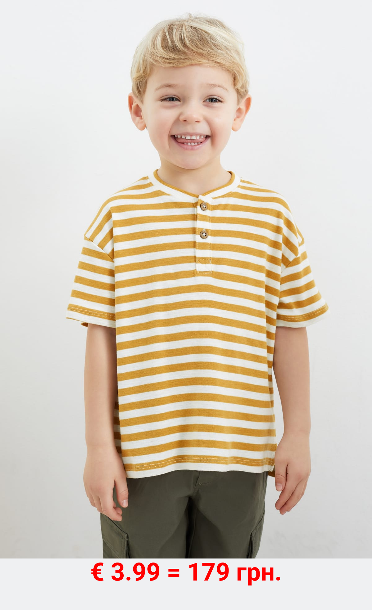 Kurzarmshirt - gestreift