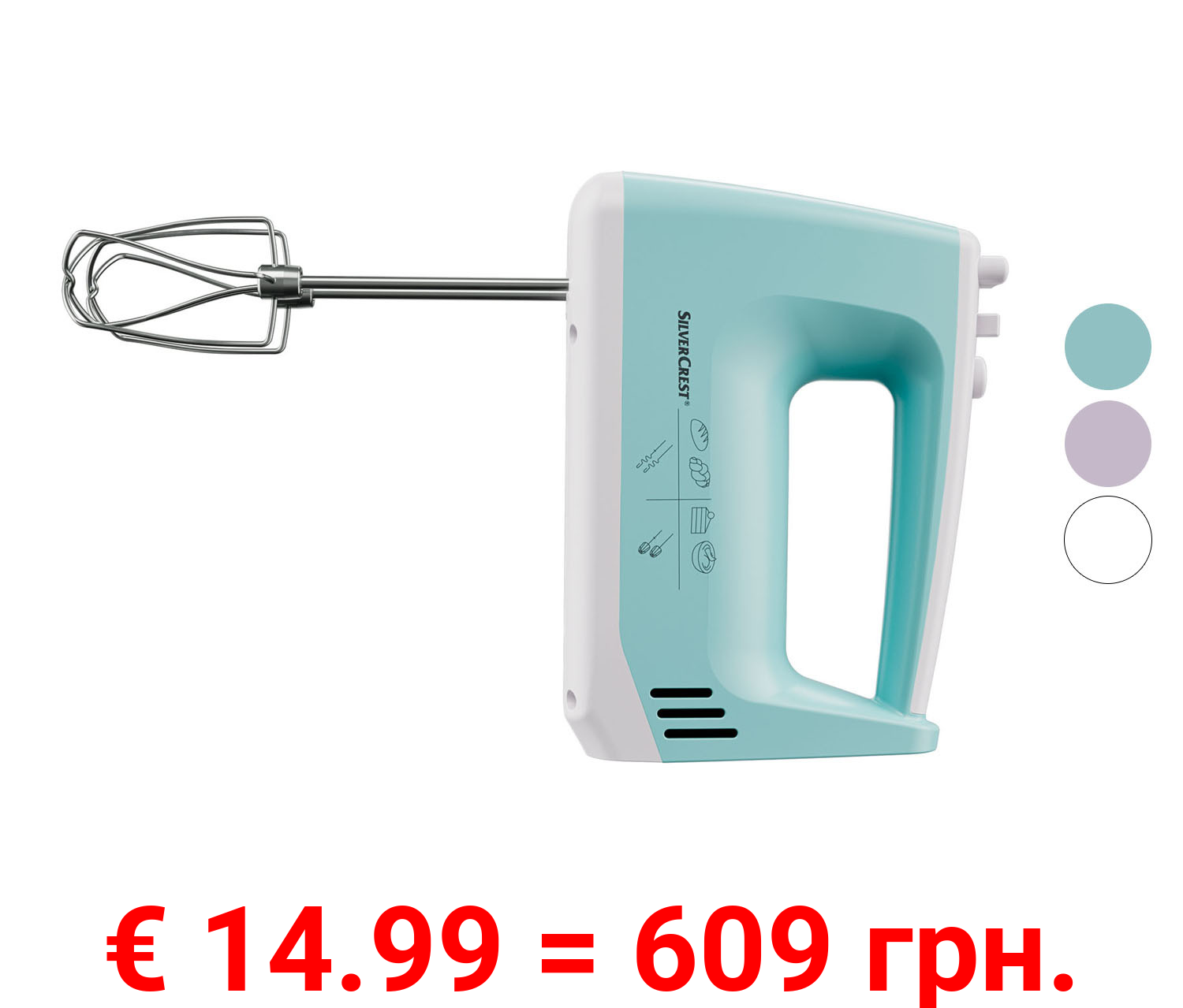 SILVERCREST Handmixer »SHM 300 D2«, Turbotaste