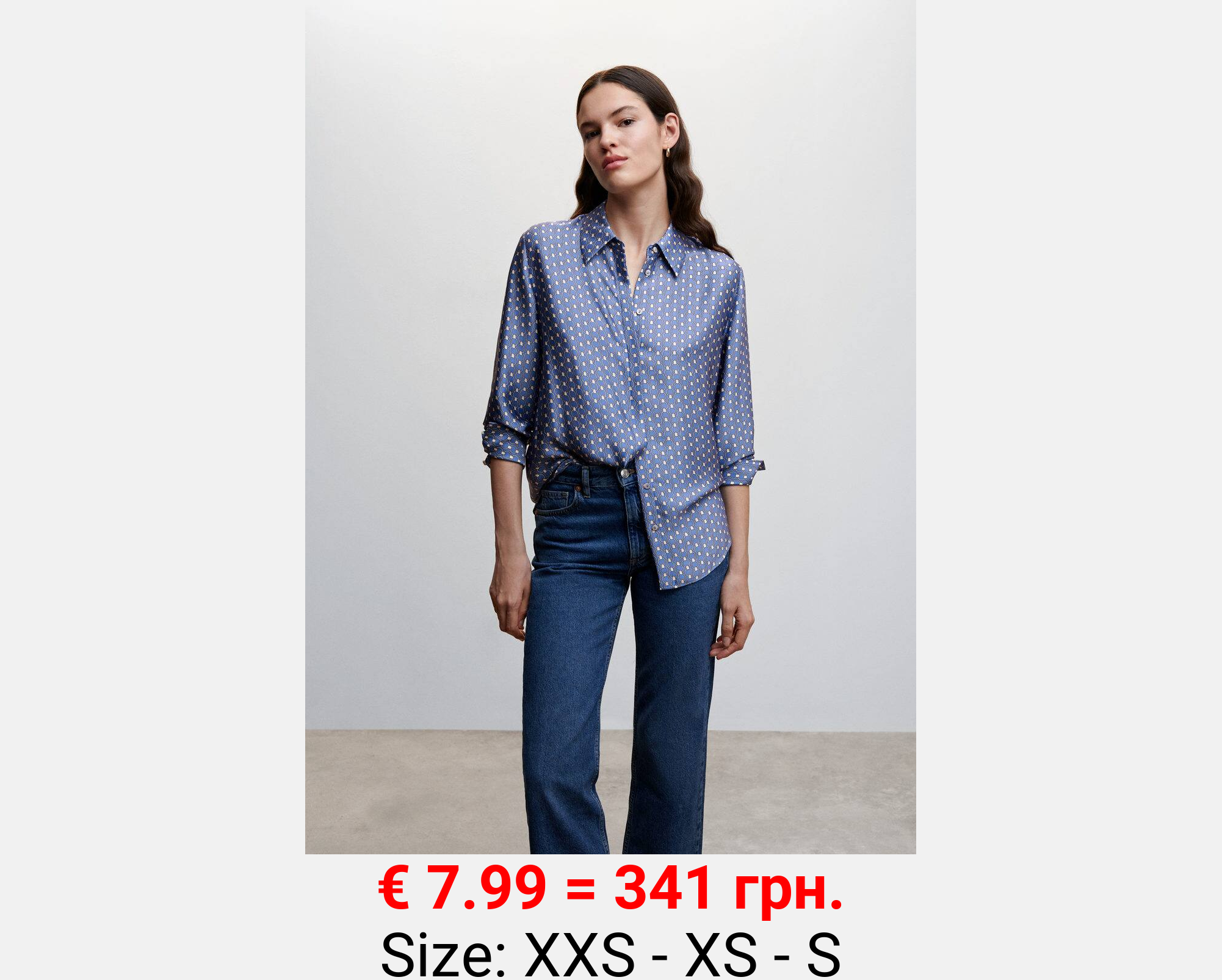 Camisa fluida satinada