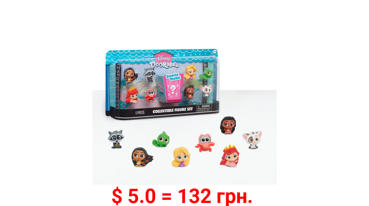 Just Play Disney Doorables Princess Figure Set, Includes 8 Figures & 5 Accessories, Preschool Ages 3 up