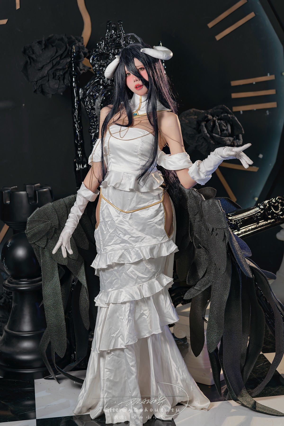 Cosplay 黏黏团子兔 魅魔之耻 雅儿贝德 & Tell Me 4