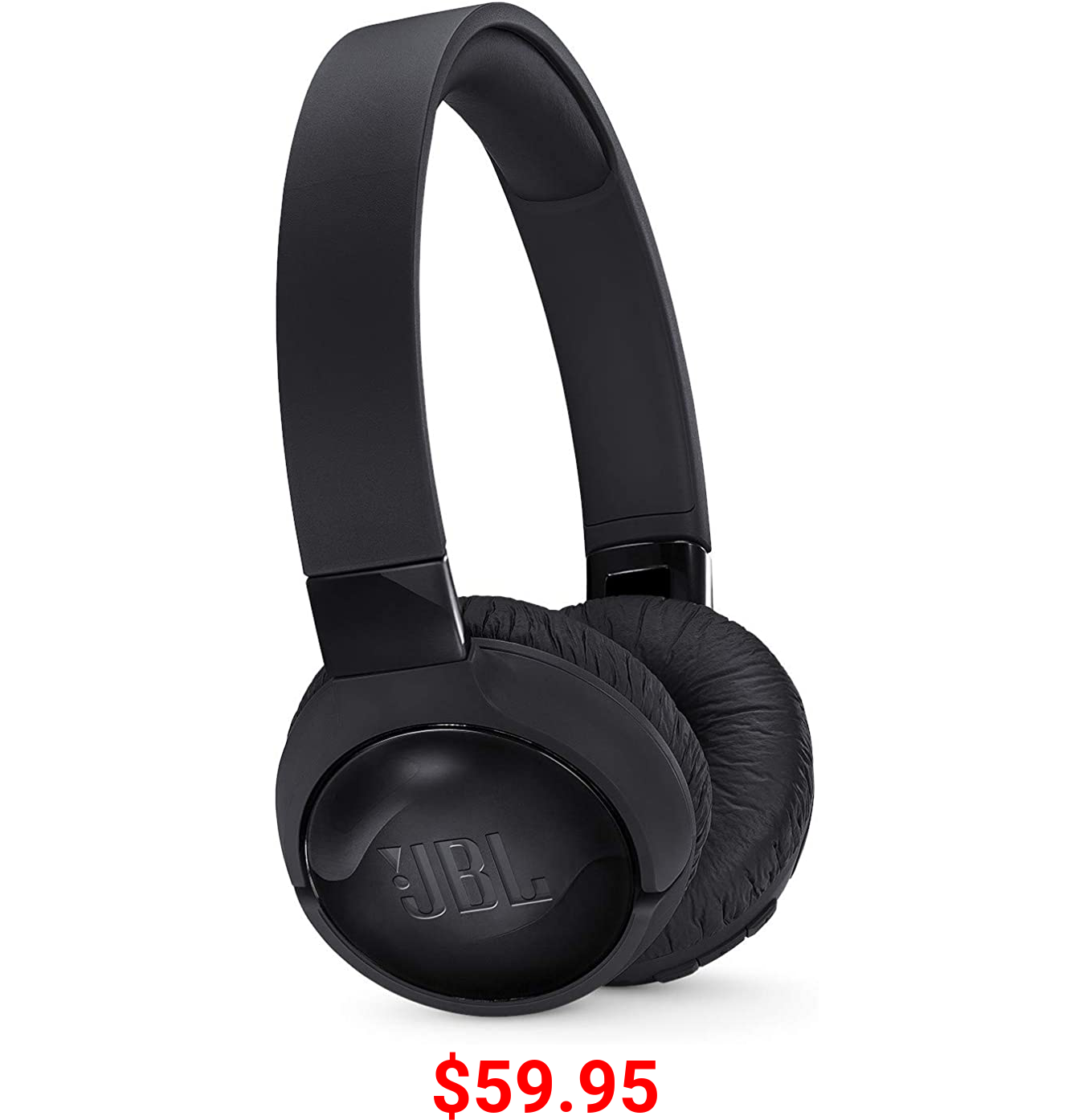 JBL TUNE 600BTNC - Noise Cancelling On-Ear Wireless Bluetooth Headphone - Black