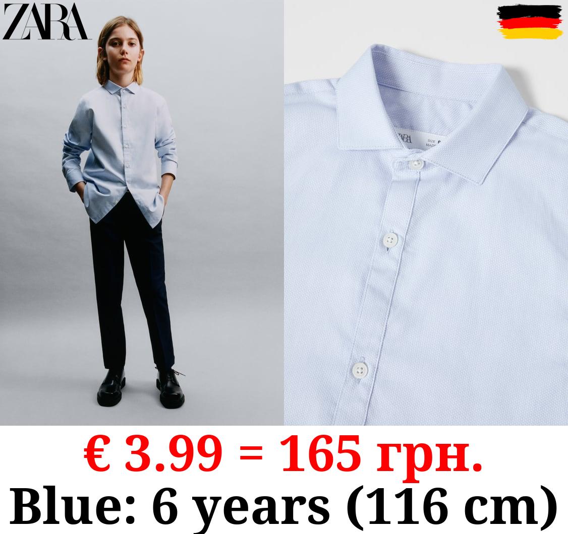 DRESS SHIRT WITH SPREAD COLLAR