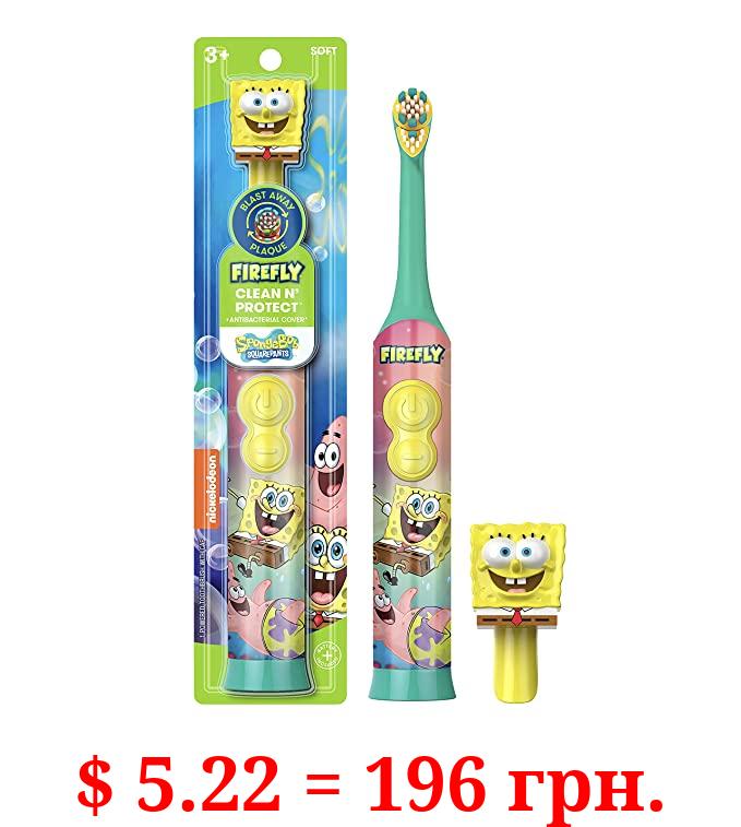 Firefly Clean N' Protect Spongebob Power Toothbrush, 1 Count(Pack of 1)