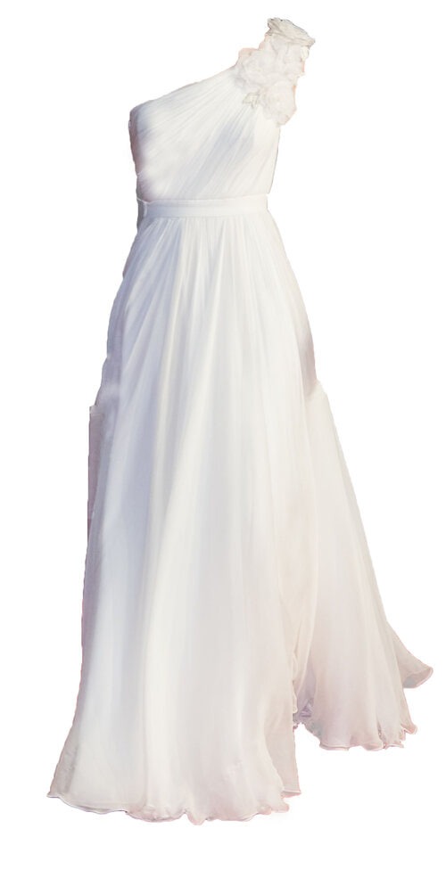 Alexander McQueen One-shoulder Crinkled Silk-chiffon and Satin Gown with Floral Detailing
