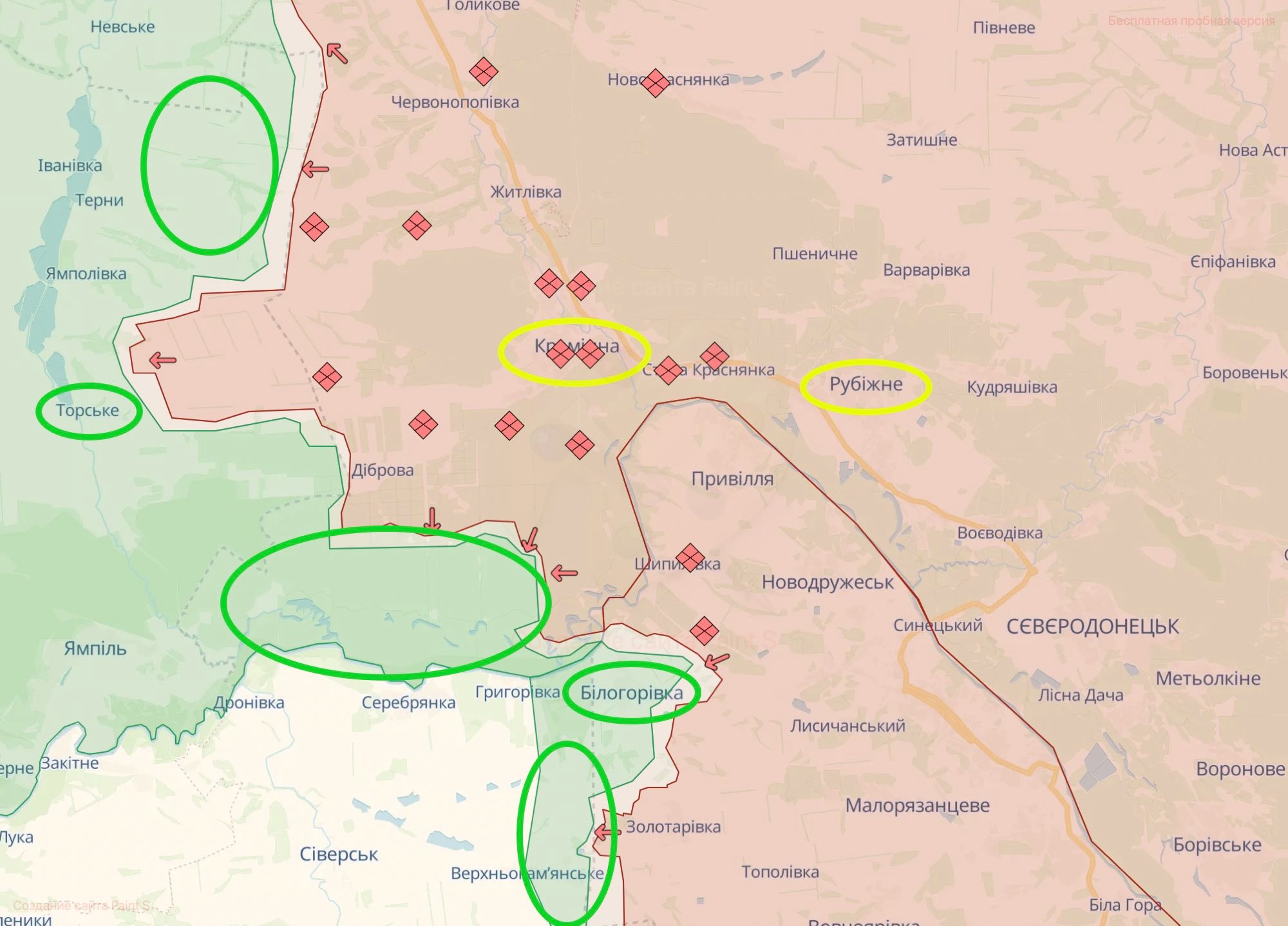 Белогоровка на карте луганской области. Белогоровка Луганская на карте боевых действий. Белогоровка Луганская область на карте боевых действий. Кременная на карте боевых действий. Белогоровка на карте боевых действий 2024.