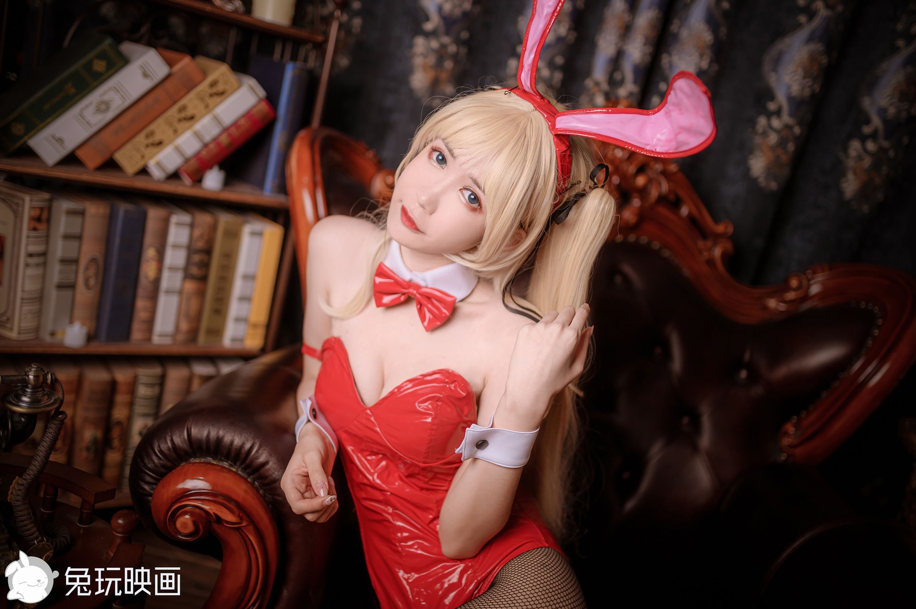 兔玩映画 Cosplay 兔女郎 红黑 7