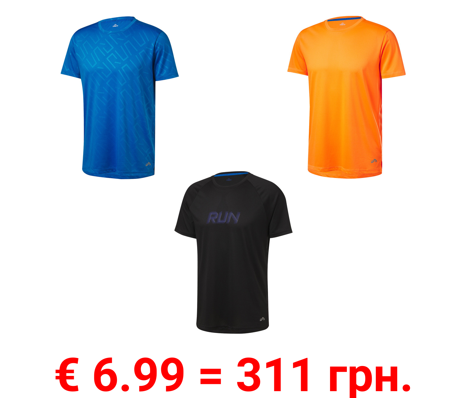 CRIVIT Herren Funktionsshirt aus recyceltem Material