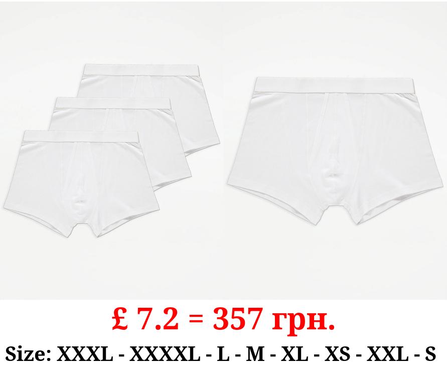 White A-Front Boxers 3 Pack