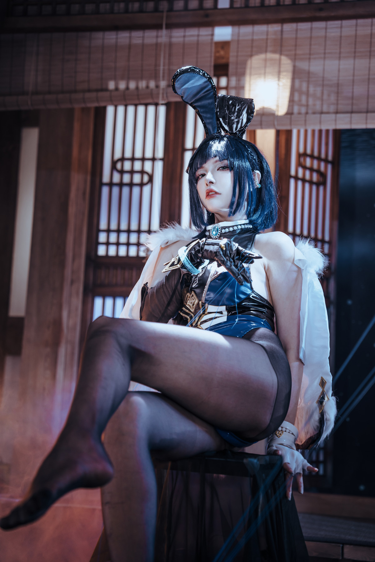 Cosplay 夏小秋秋秋 夜兰 兔女郎 Set.01 21