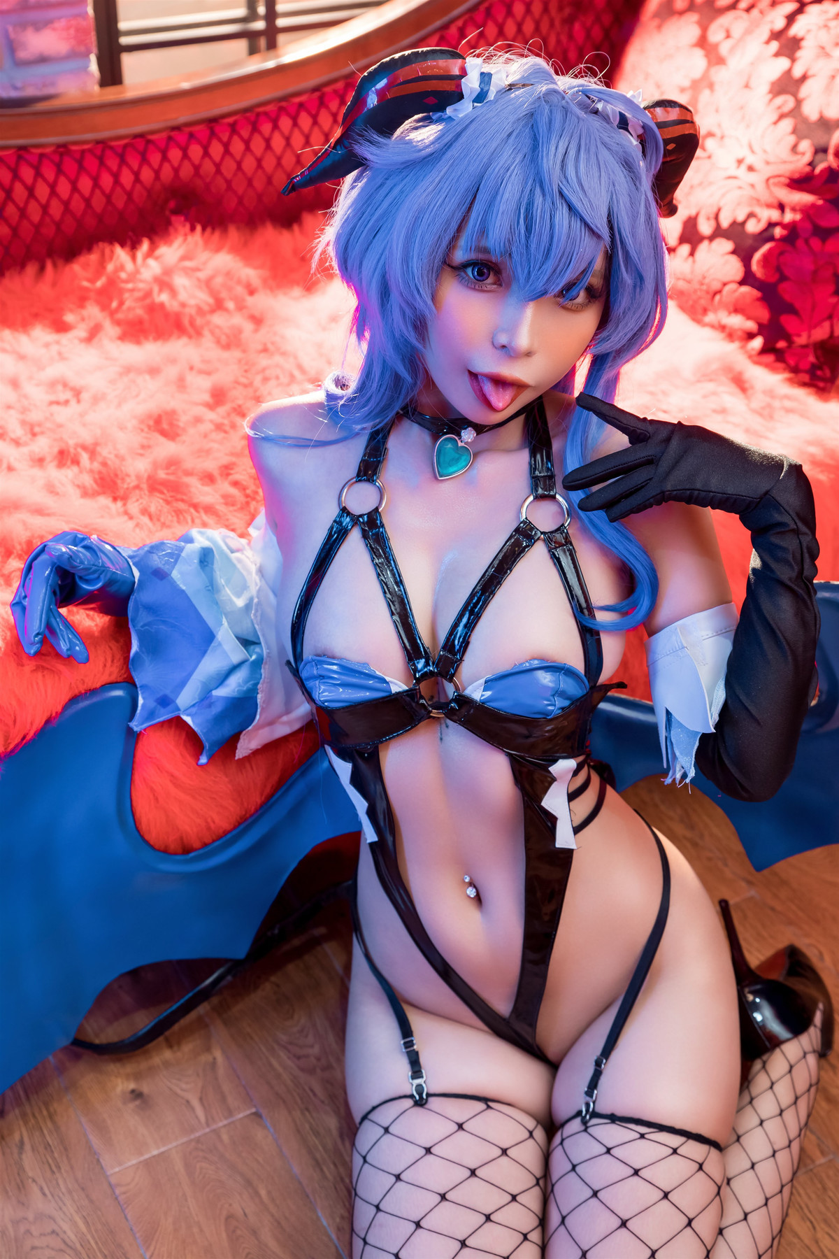 Cosplay Umeko.J Ganyu Succubus Set.01 17