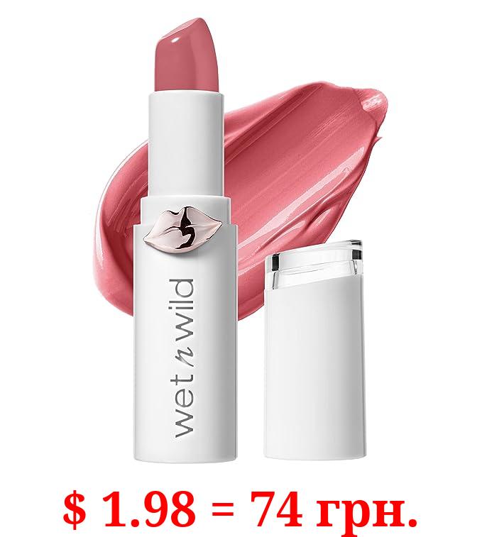 wet n wild Lipstick Mega Last High-Shine Lipstick Lip Color Makeup, Bright Pink Pinky Ring