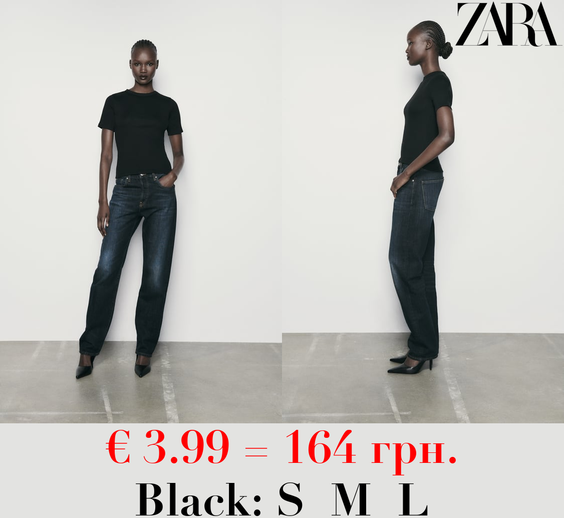 LIGHTWEIGHT RIBBED T-SHIRT