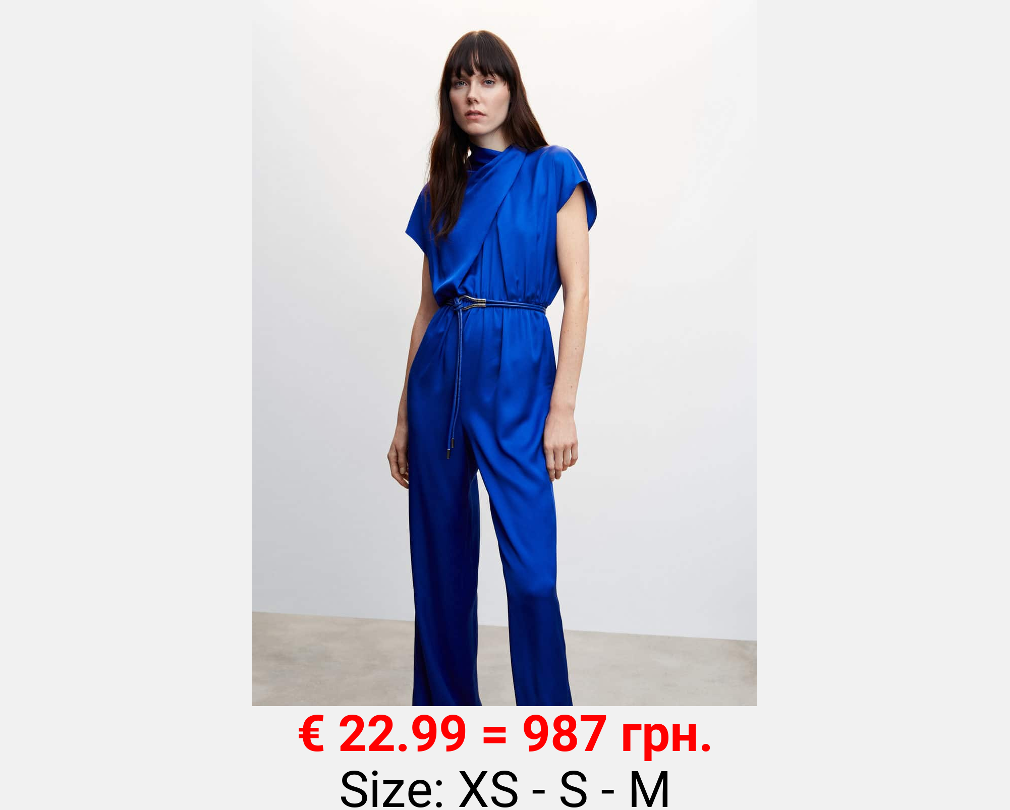 Mono satinado cinturón