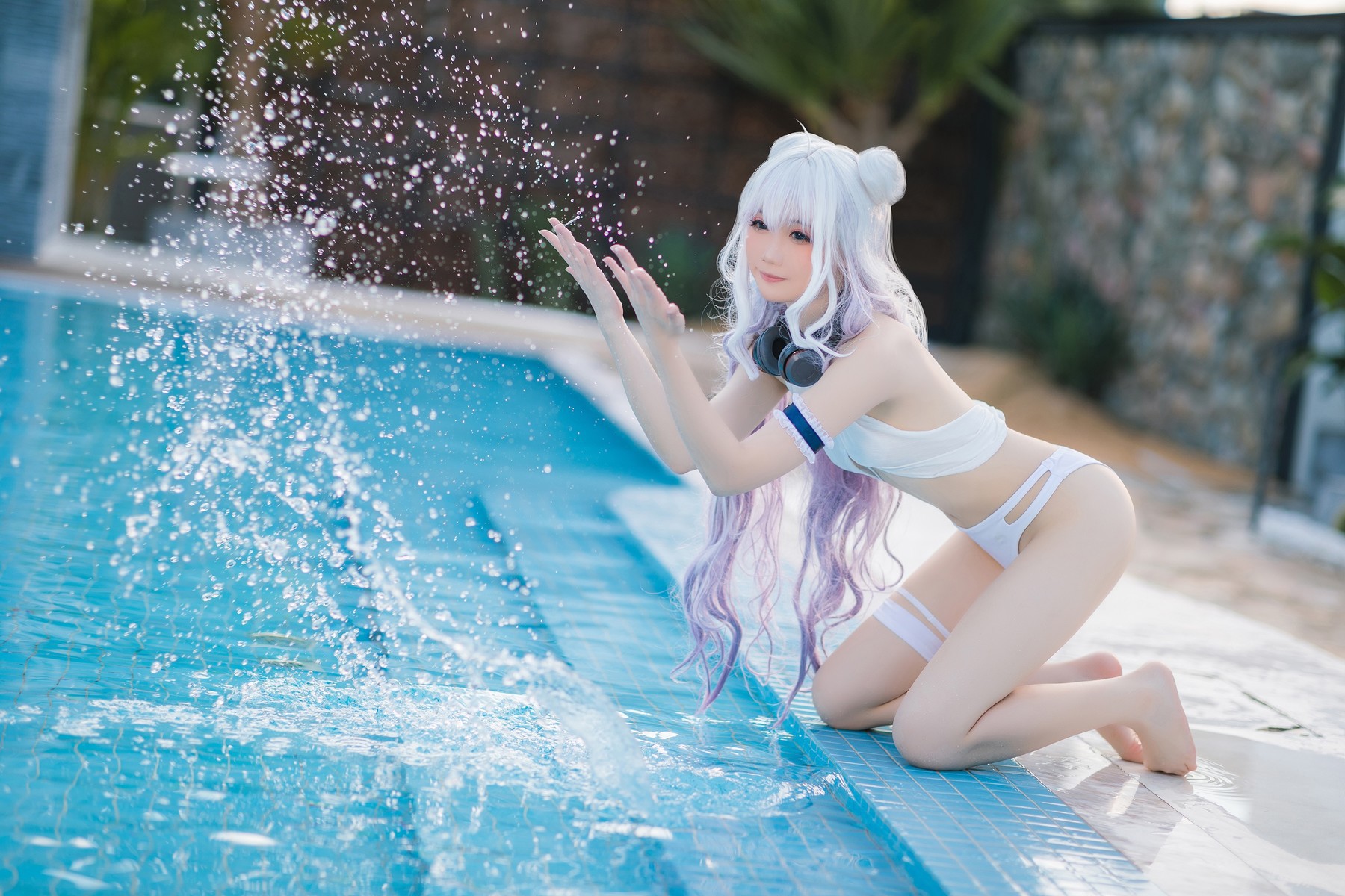 Cosplay 焖焖碳 恶毒泳衣 Vicious Swimsuit 14