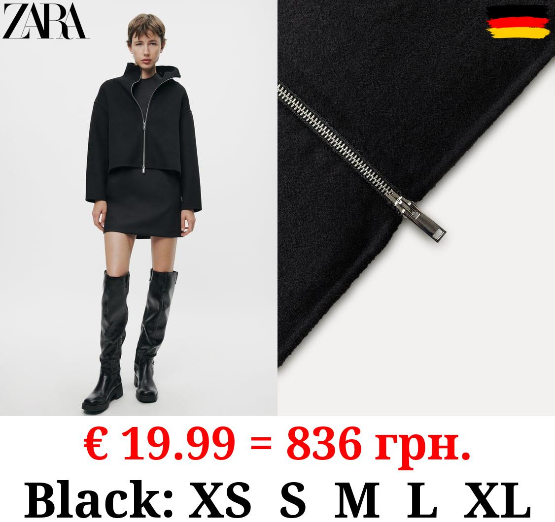 ZW COLLECTION DOUBLE-FACED WOOL BLEND JACKET